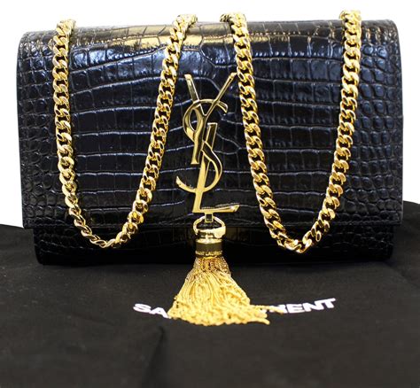 ysl purse with gold chain|YSL black bag with chain.